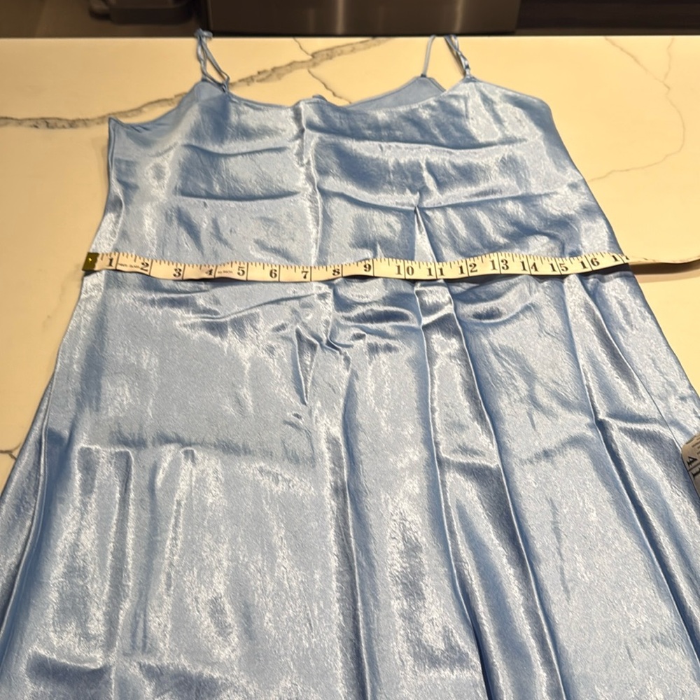 Vince Ice Blue Silk Dress - Large